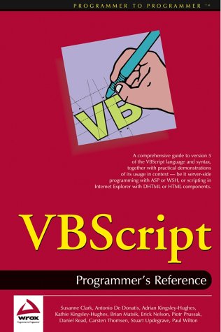 Image of: VBScript: Programmer's Reference