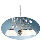 22W Silver Leaf 5 Lt Chandelier