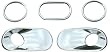 Custom Chrome Fog Lamp & Brake Lamp Cover Mini Cooper 2001-2006 Grills-Bumpers Molding-Trim
