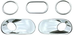 Custom Chrome Fog Lamp & Brake Lamp Cover Mini Cooper 2001-2006 Grills-Bumpers Molding-Trim