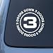 Search : 3 DOORS DOWN - Vinyl Car Decal Sticker #1840 | Vinyl Color: White