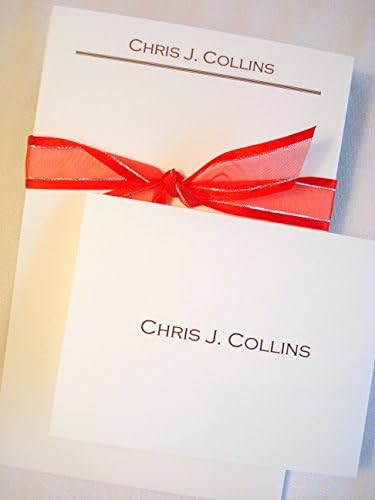 Personalized Notepad and Thank You Note Cards Stationery Set. Great Personalized Gift for Professionals! Comes with a 60 Page Notepad Plus 12 Note Cards and Envelopes.