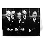 Robert Hardy and cast members - Greeting Card (Pack of 2) - 7x5 inch - Art247 - Standard Size - Pack Of 2