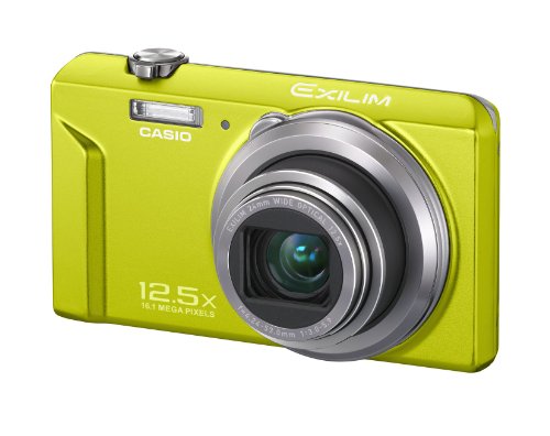 Casio Exilim EX-ZS150 Digitalkamera (16 Megapixel, 12-fach opt. Zoom, 6,9 cm (2,7 Zoll) Display, bildstabilisiert) gr&uuml;n