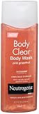 Neutrogena Body Clear Body Wash, Pink Grapefruit, 8.5-Ounce Bottles (Pack of 3)