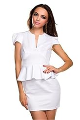 Sexy V-neck Spandex Lace Peplum Vintage Club Dress/Prom Dress/Party Dress 