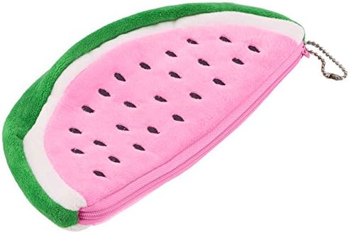 Mdchatbeauty Watermelon Plush Key Coin Purse Cosmetic Makeup Pouch Phone Pencil Pen Bag