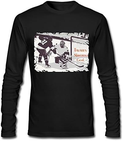 Men's 1new York Tavares 91 Hockey Shootout Goal T-Shirts Black Small
