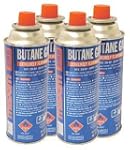 Pack of four gas canisters