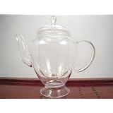 13oz Medium Glass Tea Pot, Glass Infuser by XiangYu Glassware