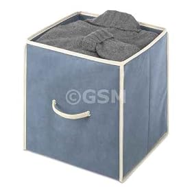 <b>12 INCH COLLAPSIBLE STORAGE CUBES - MARINE BLUE</b>