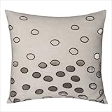 Ovals Decorative Pillow in Silver