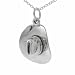 Sterling Silver Cowboy Hat Necklace