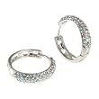 Small Aurora Borealis Crystal Hoop Earrings Fashion Jewelry
