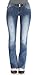 Angels Jeans Junior Double Button Short Inseam Bootcut Jeans