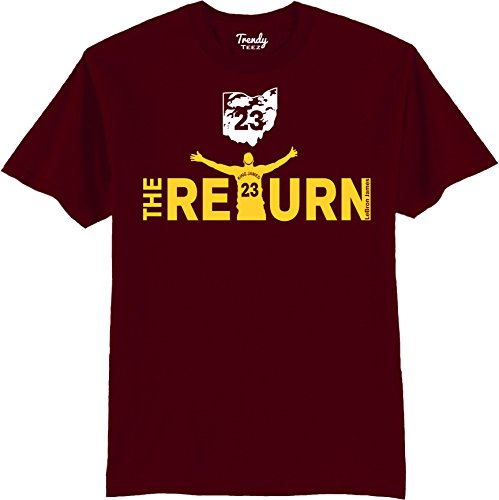 Trendy Teez Adult LeBron James The Return Cleveland Cavs T-Shirt