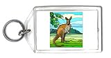 Keychain with australia, kangaroo, animal, marsupial