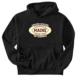 Sweatshirt Black  Original Maine Since  State