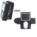 Black leather case for Creative Zen Vision:M + Black Armband for Creative Zen Vision:M