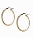 9ct Yellow Gold Oval Tube Creole Earrings