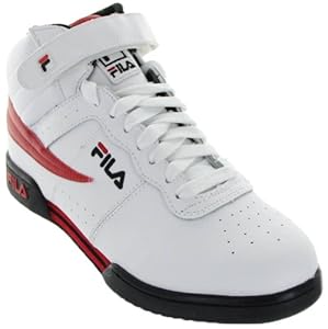 Fila 1VF059LX Men F-13V LEA/SYN Vintage Fitness Shoes WHT/BLK/CHRED Size 14