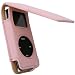 Leather Flip Case for Apple iPod nano 1G 1GB/2GB/4GB & 2G 2GB/4GB/8GB models with Belt Clip, Lanyard, and Screen Protector - Pink