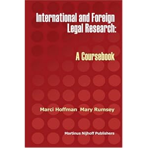 International and Foreign Legal Research: A Coursebook Cover Art