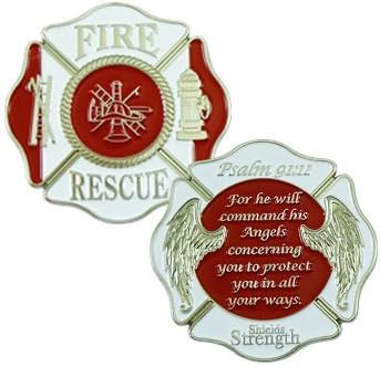 Fire Rescue Coin - Inspirational Challenge Coin