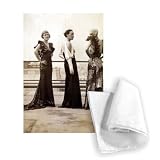 Fashion 1930s Models Wearing long evening.. - Tea Towel 100% Cotton - Art247 - Tea Towel - 46x70cm