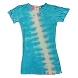 IMAGE OF Purple Orchid - Girls Short Sleeve Tie Dye T-Shirt, Turquoise, Pink (Size 16)