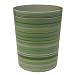 Palm Beach Stripe Plastic Wastebasket, Green