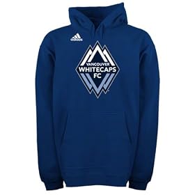 Vancouver Whitecaps Navy adidas Team Logo Fleece Hooded Sweatshirt