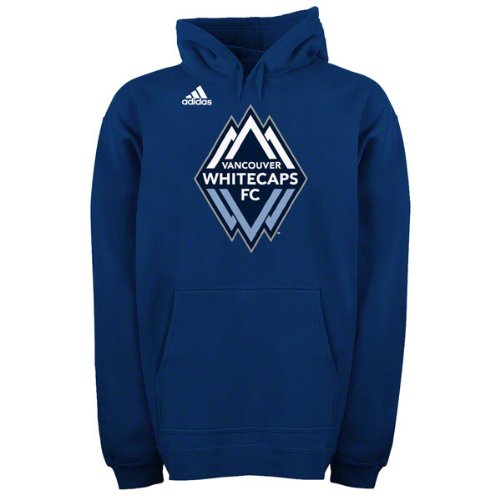 Vancouver Whitecaps Navy adidas Team Logo Fleece Hooded Sweatshirt