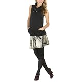 GO International Plaid Shirred Skirt - Gray Combo