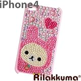 San-X Rilakkuma Rhinestone Cover for iPhone 4 (Korilakkuma)