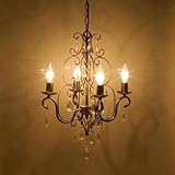 AK--67E309315-DarkGold シャンデリア ロメオ ダークゴールド 4灯（3畳～5畳用)