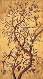 Plum Tree Panel I by Rodolfo Jimenez. Art Print On Canvas.. 21.5 inches width by 39.5 inches height. Art Print On Canvas.