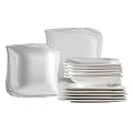 Verso 922167 Tafelservice 12-teilig Caprice mit je 6 Teller tief und flach