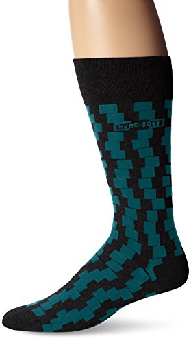 BOSS HUGO BOSS Men's Uneven Squares Dress Sock