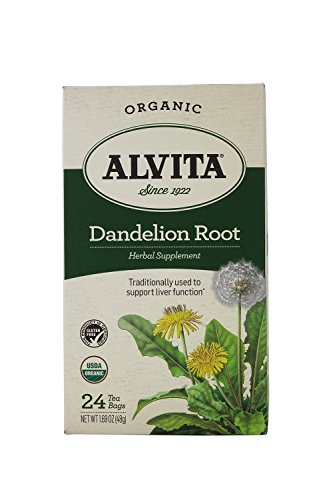 Alvita Tea Bags, Dandelion Root (Roasted), Caffeine Free 24 tea bags 2 Ounce