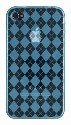 Apple iPhone 4 * Flexi Rubber Case * Argyle * (Blue) 16GB, 32GB * 4th Gen * iPhone 4G Apple iPhone 4 * Flexi Rubber Case * Argyle * (Blue) 16GB, 32GB * 4th Gen * iPhone 4G