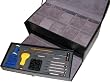 Watch Box Leather Display Storage Chest Case For 10 Watches with Built-in Repair Band Link Sizing Toolkit