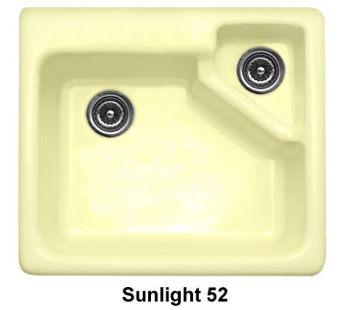 CorStone 11352 Sunlight Quidnick Quidnick Single Bowl Self Rim Kitchen Sink with Disposal Chamber an