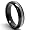 5MM Womens Two Tone Black Tungsten Ring Wedding Band Size 5