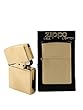 Original Solid Brass Zippo Lighter, brushed brass effect
