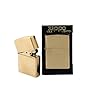 Original Solid Brass Zippo Lighter, brushed brass effect