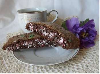 8 pieces MINT CHOCOLATE Biscotti by Peggy