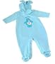 Care Bears: Champ Bear Fleece Hooded Coverall Size M (6-9 months)