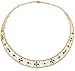 Yellow Gold Overlay Sterling Silver Sapphire & Diamond Accent Necklace, 18