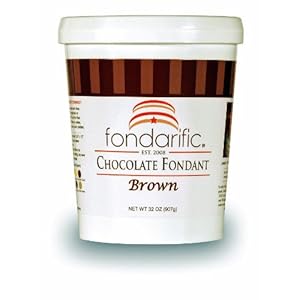 Fondarific Chocolate Fondant Brown, 2-Pounds Fondarific Chocolate Fondant Brown, 2-Pounds